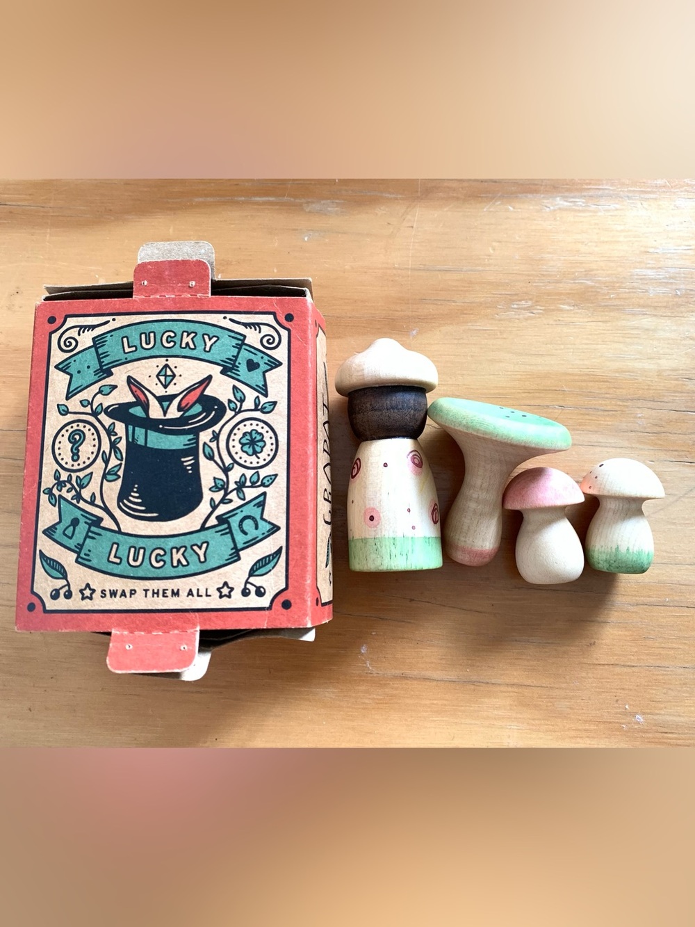 Grapat Lucky Lucky #13 Shroom Picking Wooden Mystery Set with Box